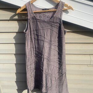 Women's Size Medium Grey Boho Style Dress